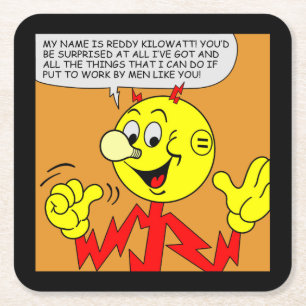 Porta-copo De Papel Quadrado Conjunto de Portas copos Reddy Kilowatt Muito Dive