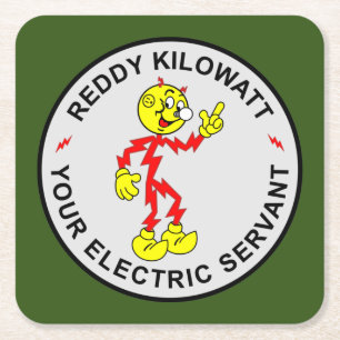 Porta-copo De Papel Quadrado Conjunto de Portas copos Reddy Kilowatt Muito Dive