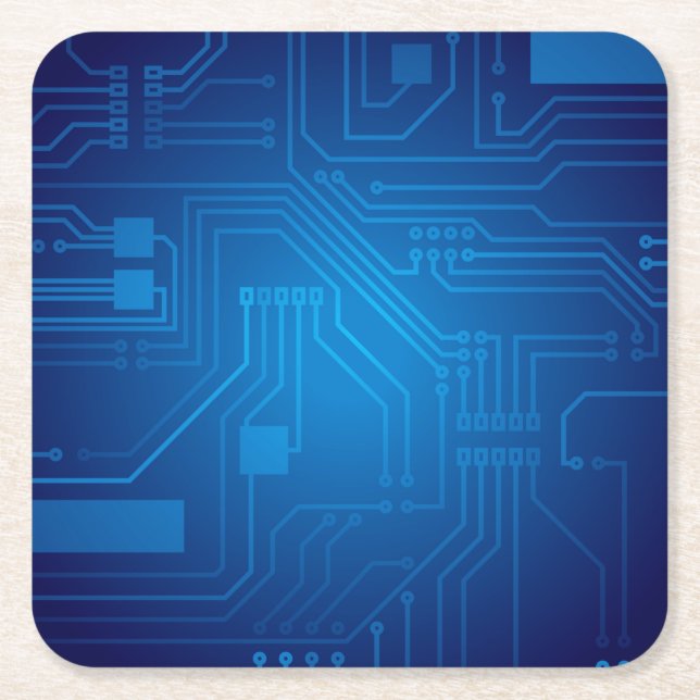 Porta-copo De Papel Quadrado Conselho de circuito impresso (PCB) (Frente)