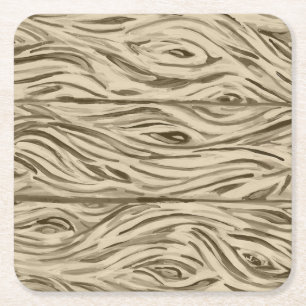 Porta-copo De Papel Quadrado Conselho de madeira de carvalho porta copos de car