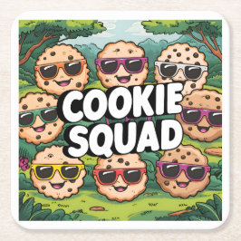 Porta-copo De Papel Quadrado Cookie Squad