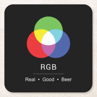 Porta-copo De Papel Quadrado Copo do RGB Really Good Beer Designer