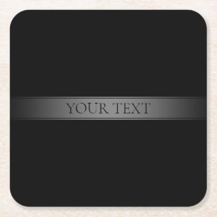 Porta-copo De Papel Quadrado Cor Editável de Faixa de Gradiente Elegante Simple