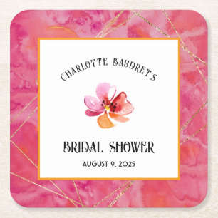 Porta-copo De Papel Quadrado Cor Moderna Quente