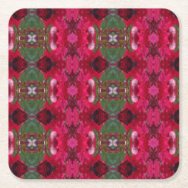 Porta-copo De Papel Quadrado Cores de Natal Caleidoscópio