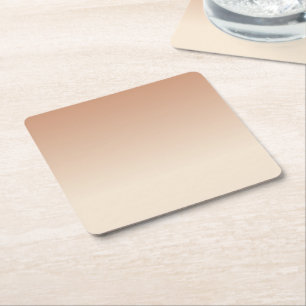 Porta-copo De Papel Quadrado Cores Gradiente Branco Antigo e Latão Antigo