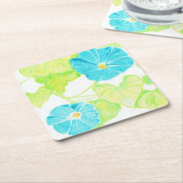 Porta-copo De Papel Quadrado Corriola azul