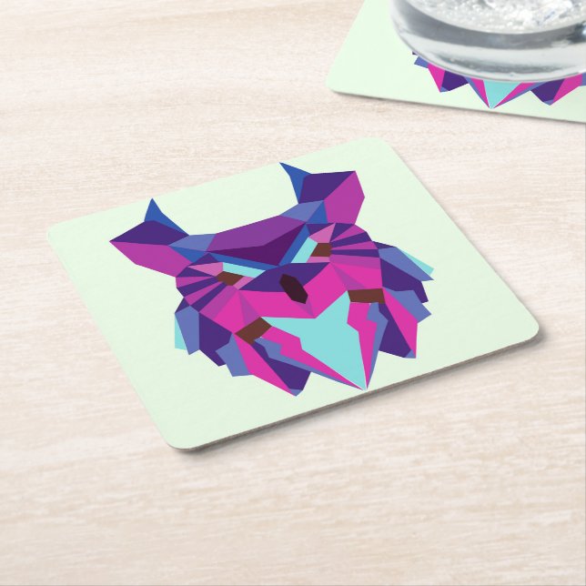Porta-copo De Papel Quadrado Coruja (Inclinado)