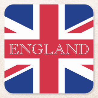 Porta-copo De Papel Quadrado costa da Union Jack Flag England