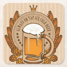 Costers - Bancada de Homem Suportes de Cerveja