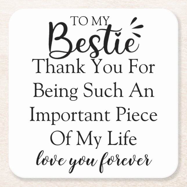 Porta-copo De Papel Quadrado Cota De Presente Personalizada Para Mulheres Melho (Frente)