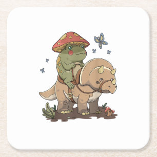 Porta-copo De Papel Quadrado Cottagecore Sapo Estética Cogumelo Fofo Goblincor