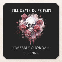 Crânios Góticos Escuros 'até que a morte nos separ