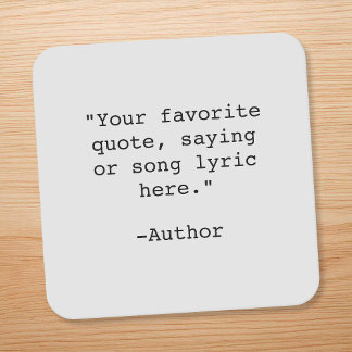 Porta-copo De Papel Quadrado Crie sua própria cotação