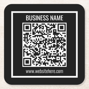 Porta-copo De Papel Quadrado Crie um código QR moderno instantaneamente