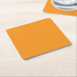 Porta-copo De Papel Quadrado Crie Visuais Impressionantes com Fundo Laranja<br><div class="desc">6 Porta-copos de Papel Quadrados Personalizados para Qualquer Evento.</div>