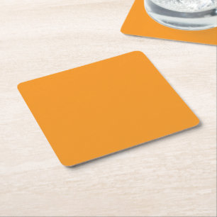 Porta-copo De Papel Quadrado Crie Visuais Impressionantes com Fundo Laranja