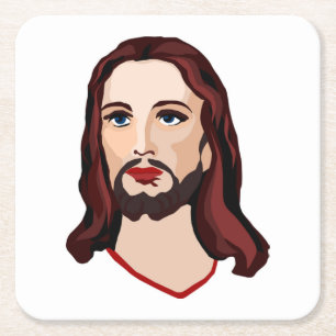 Porta-copo De Papel Quadrado Cristo JESUS