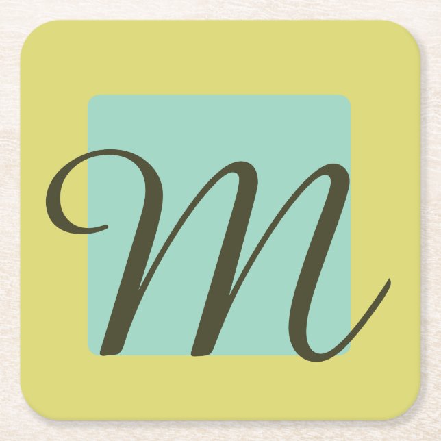 Porta-copo De Papel Quadrado Customizable emblem  (Frente)