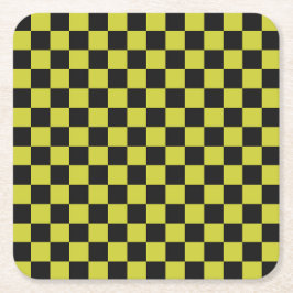 Porta-copo De Papel Quadrado Cyber lyme checkerboard pattern