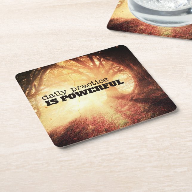 Porta-copo De Papel Quadrado Daily Practice (Inclinado)