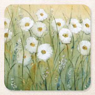 Porta-copo De Papel Quadrado Daisy Primavera I