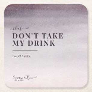 Porta-copo De Papel Quadrado Dança de Casamento Simples de Ombre de Mola de Á