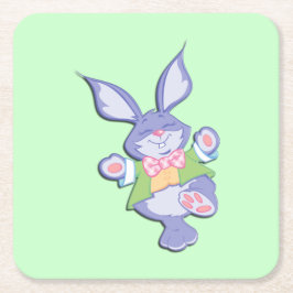 Porta-copo De Papel Quadrado Dança Púrpura Páscoa Cony Mint