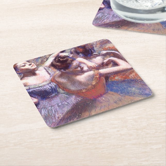 Porta-copo De Papel Quadrado Dançarinos 1899 Edgar Degas (Inclinado)