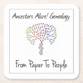 Porta-copo De Papel Quadrado De Forma Arredondada Do Papel Para O Pessoas Porta