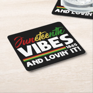 Porta-copo De Papel Quadrado Décima Sétima Víbias - Dia da Liberdade 1865 Histó