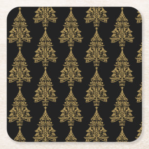 Porta-copo De Papel Quadrado Decorações das árvores de Natal nórdicas escandina