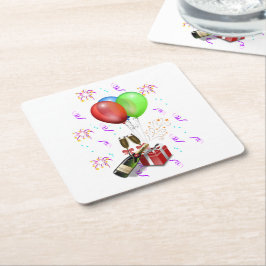 Porta-copo De Papel Quadrado Decorações de Celebração
