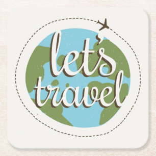 Porta-copo De Papel Quadrado Deixa para ir viagem