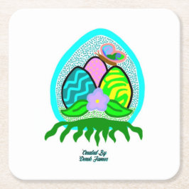 Porta-copo De Papel Quadrado Deliciosa Porta copos de papel quadrado de ovos de