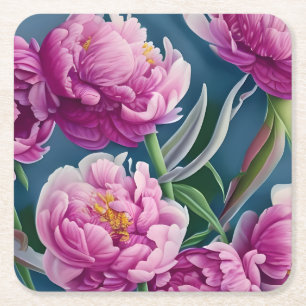Porta-copo De Papel Quadrado Deliciosos Camponeses de Jardim