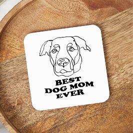 Porta-copo De Papel Quadrado Desenho Personalizado de Mão Labrador