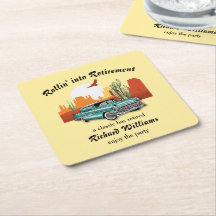 Deserto de Carros Azuis Clássicos Retrorísticos Ho