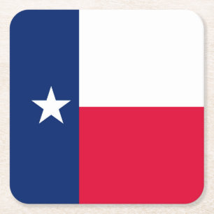 Porta-copo De Papel Quadrado Design da bandeira do estado de Texas