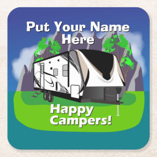 Porta-copo De Papel Quadrado Design de Camper Feliz 2150RB Design