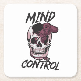 Porta-copo De Papel Quadrado Design de jogos de controle da mente