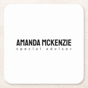 Porta-copo De Papel Quadrado Design de minimalista criativo único de tendência