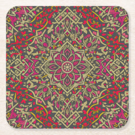 Porta-copo De Papel Quadrado Design de Rug Oriental Tradicional