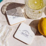 Porta-copo De Papel Quadrado Despedida de Solteira Vintage Navy Country Club<br><div class="desc">Perfeito para fins de semana de despedida de solteira, chá de noiva e mesas de festa elegantes. Totalmente personalizável — personalize o nome, data e detalhes do evento para combinar com sua celebração. Um acessório de mesa chique e prático que combina perfeitamente com pratos, guardanapos e decoração de festa de...</div>