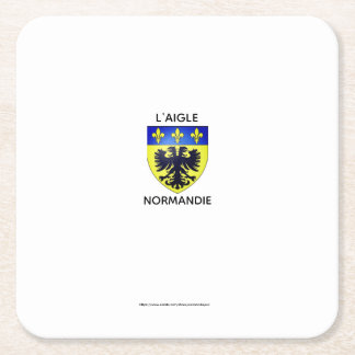 Porta-copo De Papel Quadrado Dessous de verre - Blason de L'Aigle Normandie