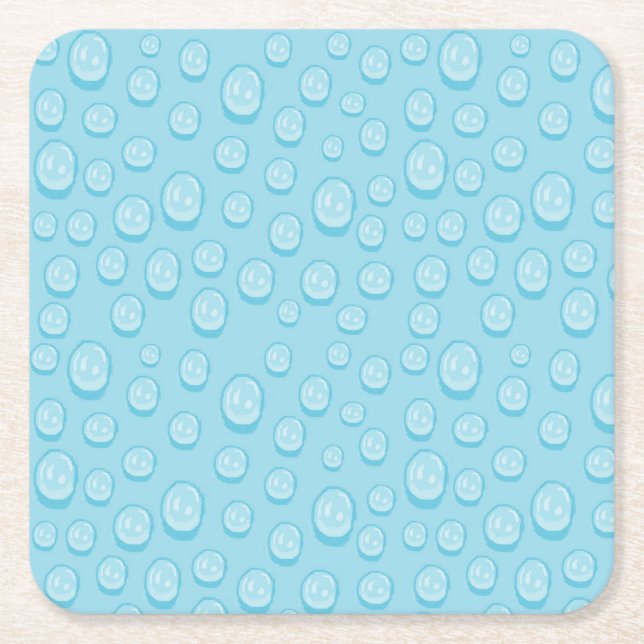 Porta-copo De Papel Quadrado Dew drops (Frente)