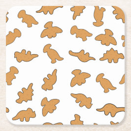 Porta-copo De Papel Quadrado Dino Nuggets Pattern