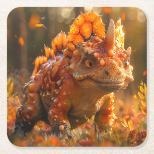 Porta-copo De Papel Quadrado Dinossauro