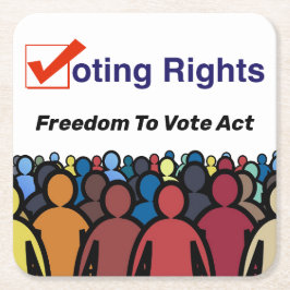Porta-copo De Papel Quadrado Direito De Voto Direito À Liberdade De Voto