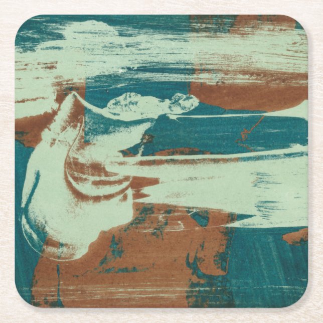 Porta-copo De Papel Quadrado Dois para norte (Frente)